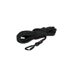 Longe chien en corde d'escalade noire à crochet Twist 7 m