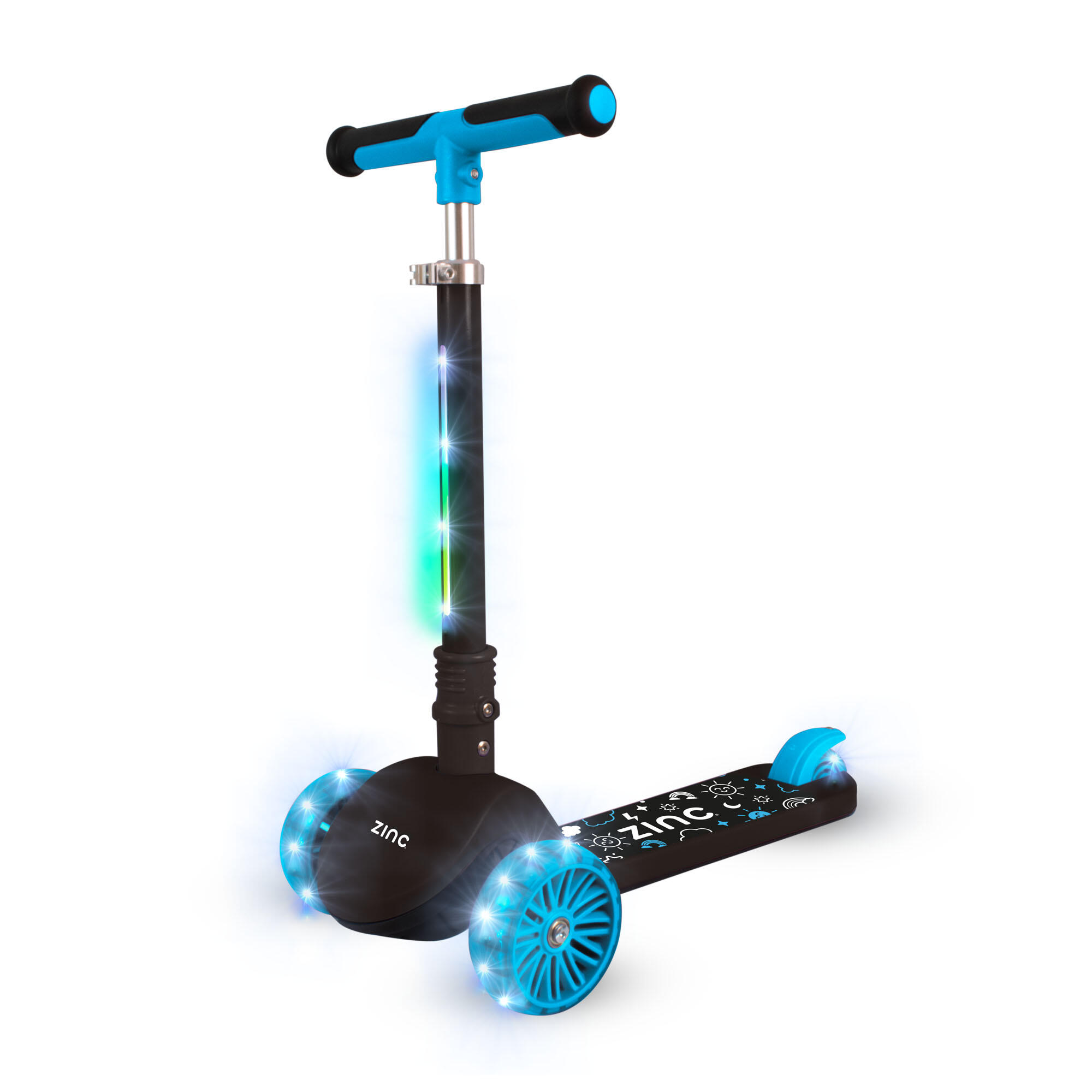 ZINC Zinc Kids 3 Wheel T-motion Shine Scooter - Blue