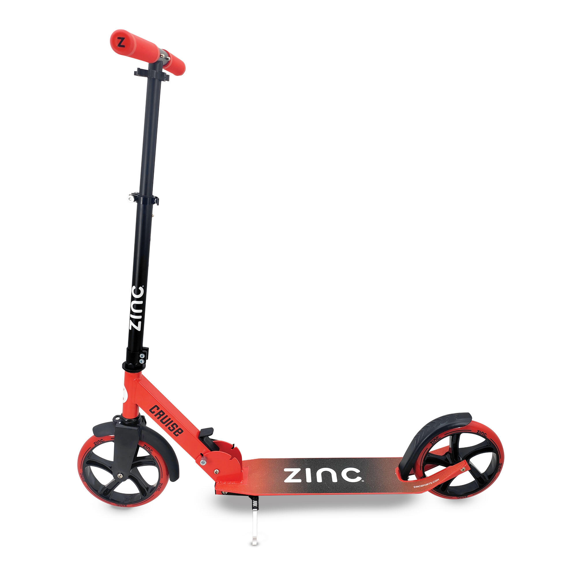 ZINC Zinc Cruise Folding Scooter - Red & Black