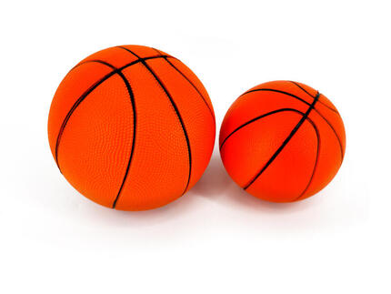 Lot de 2 ballons de basketball en mousse - Taille 3