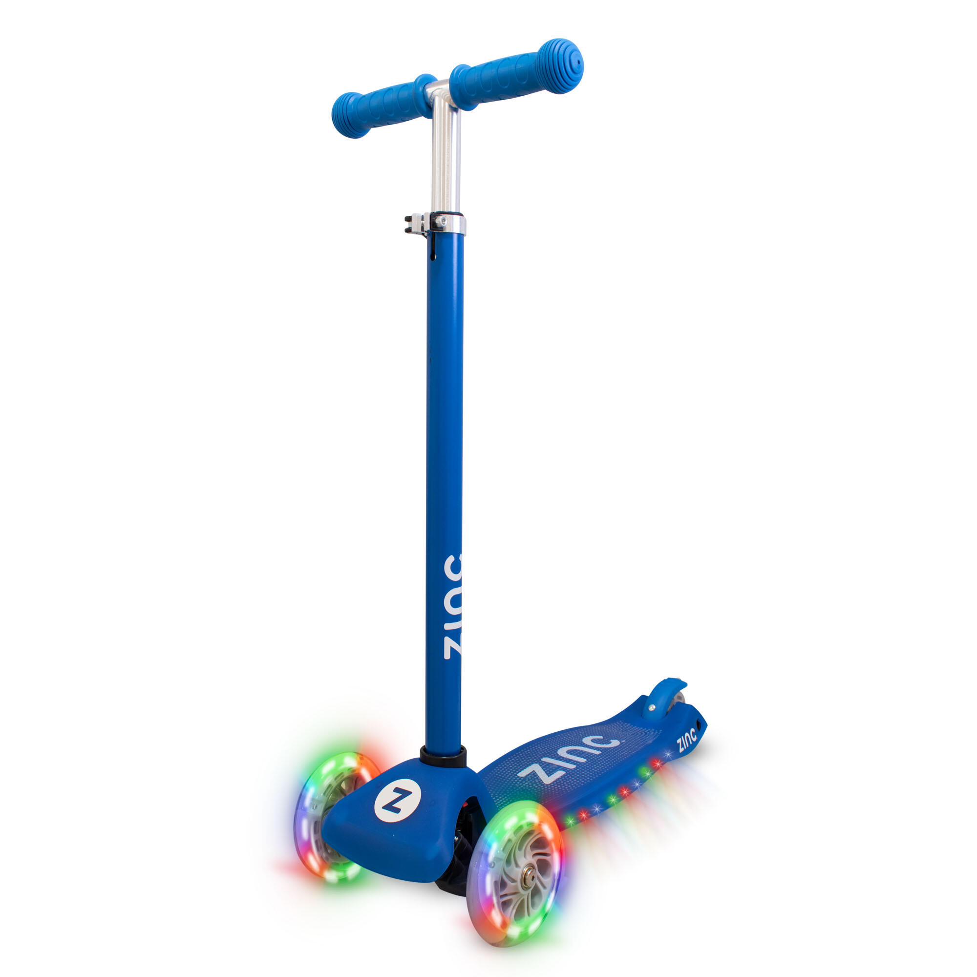 ZINC Zinc Blue Superstar Light Up Three Wheeled Scooter