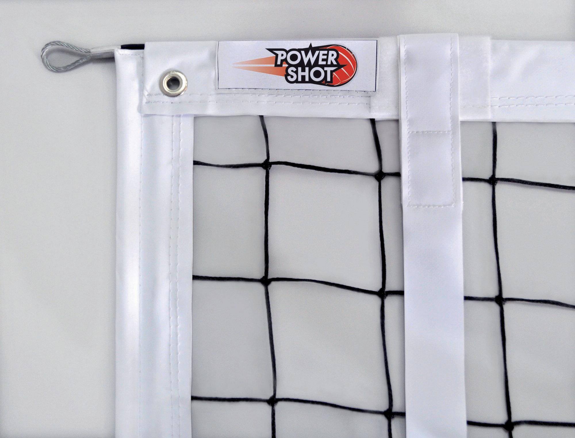 POWER SHOT Rete da pallavolo da competizione rinforzata con strisce di PVC