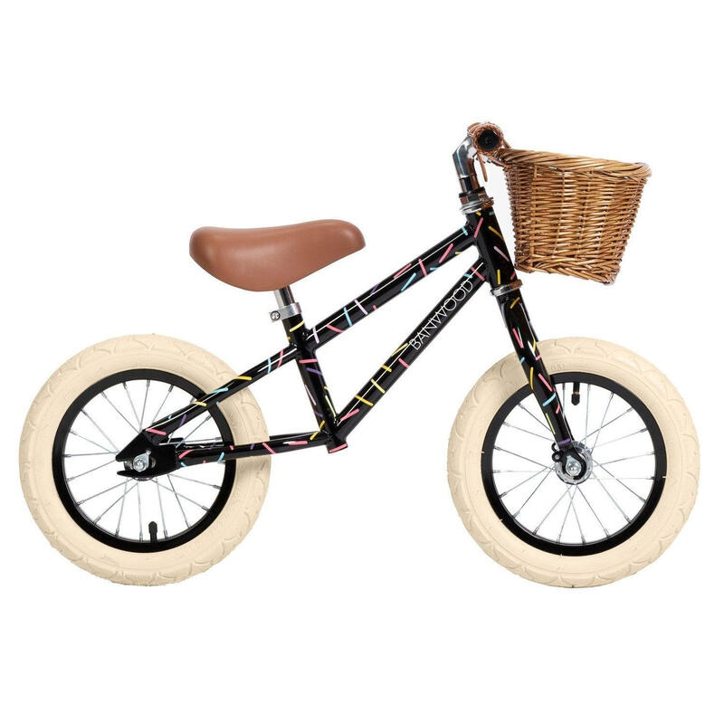 Draisienne Noir Acier Cyclisme Enfants 3-5 Ans équilibre