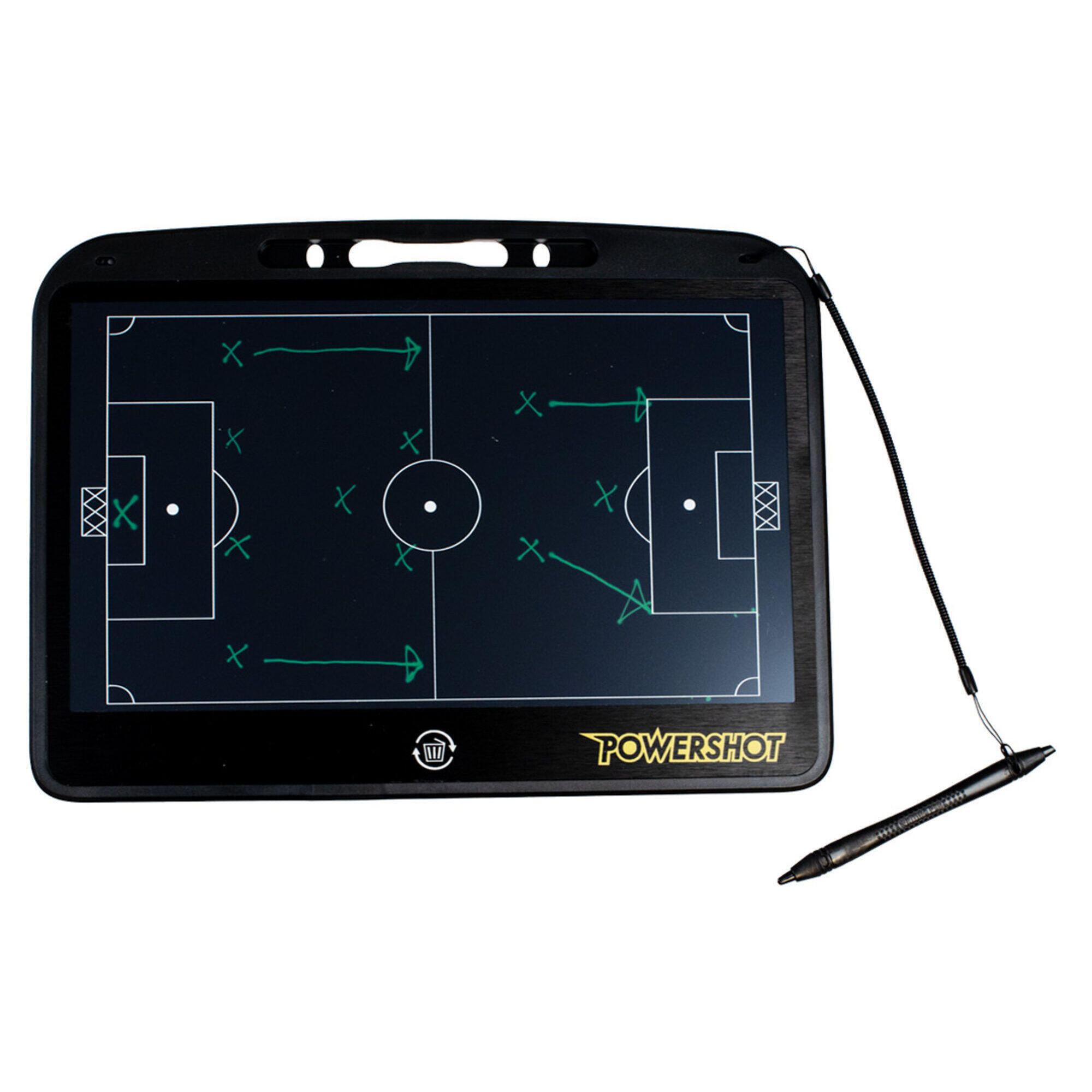 Painel tático de futebol POWERSHOT - sem tinta - materiais reciclados!