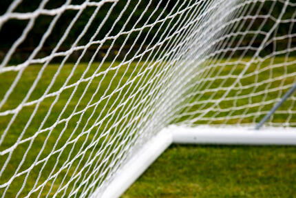 Filet 2mm de but de foot à 11 - Blanc - Pour but 7.32 x 2.44 x 0.8 x 1.5m