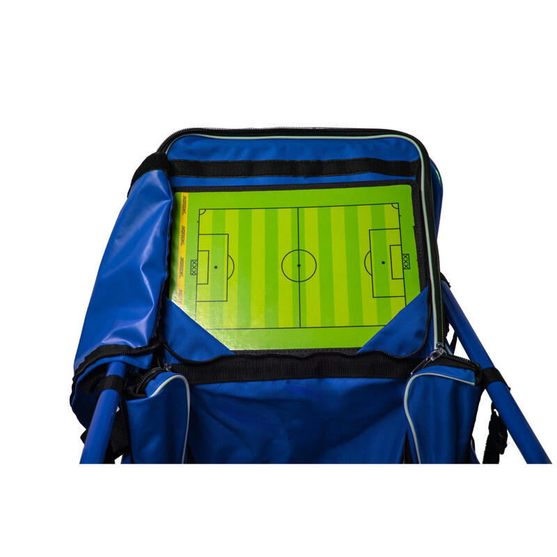 Chariot d’équipements multisport (bleu) - Idéal pour ranger votre matériel