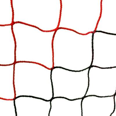Stadion-Fußballnetz Farbe Schwarz / Rot