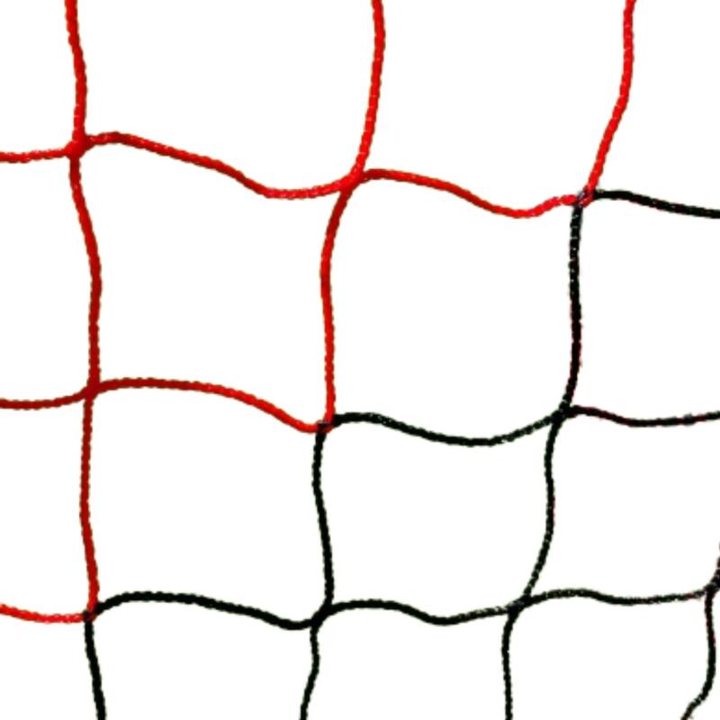 Rede de futebol de estádio preta / vermelha