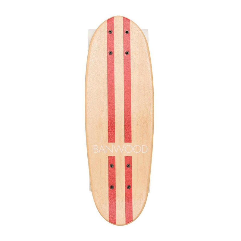 SKATEBOARD ARȚAR ROȘU PENTRU PATINAJ EXTERIOR COPII 3+ ANI ECHILIBRU