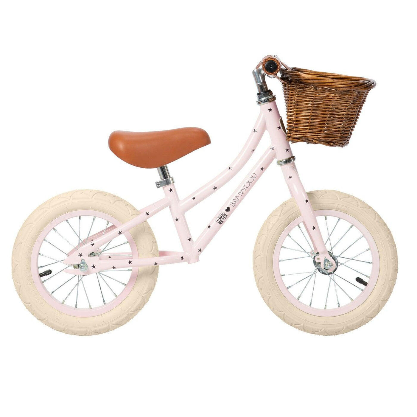 BANWOOD BICI SENZA PEDALI ROSA CHIARO ACCIAIO BAMBINI 3-5 ANNI EQUILIBRIO SVILUPPO