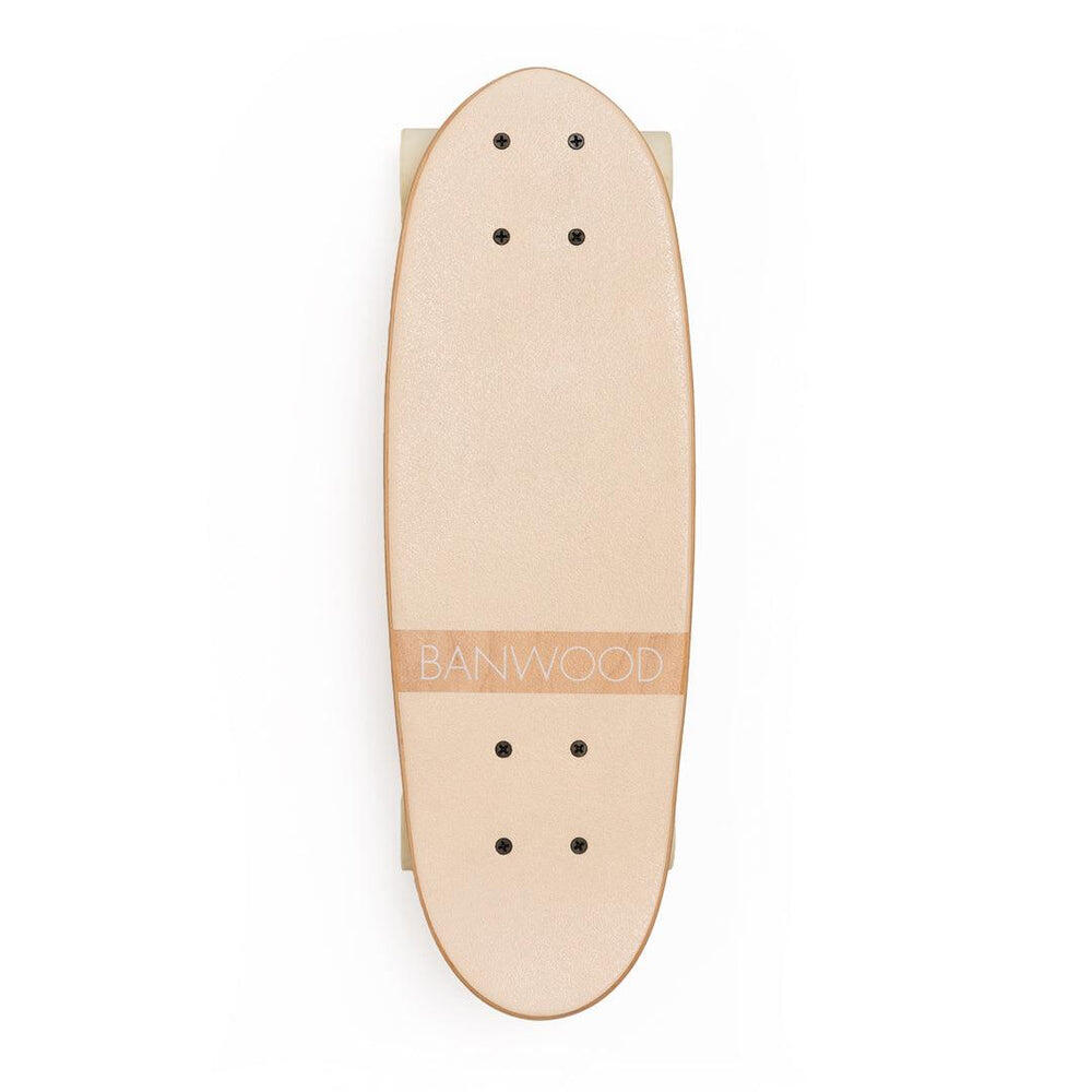Banwood - Skateboard Crème Érable Canadien Patinage Enfants 3+ Ans Équilibre - Cruiser Skate - Blanc - Taille Unique - Decathlon