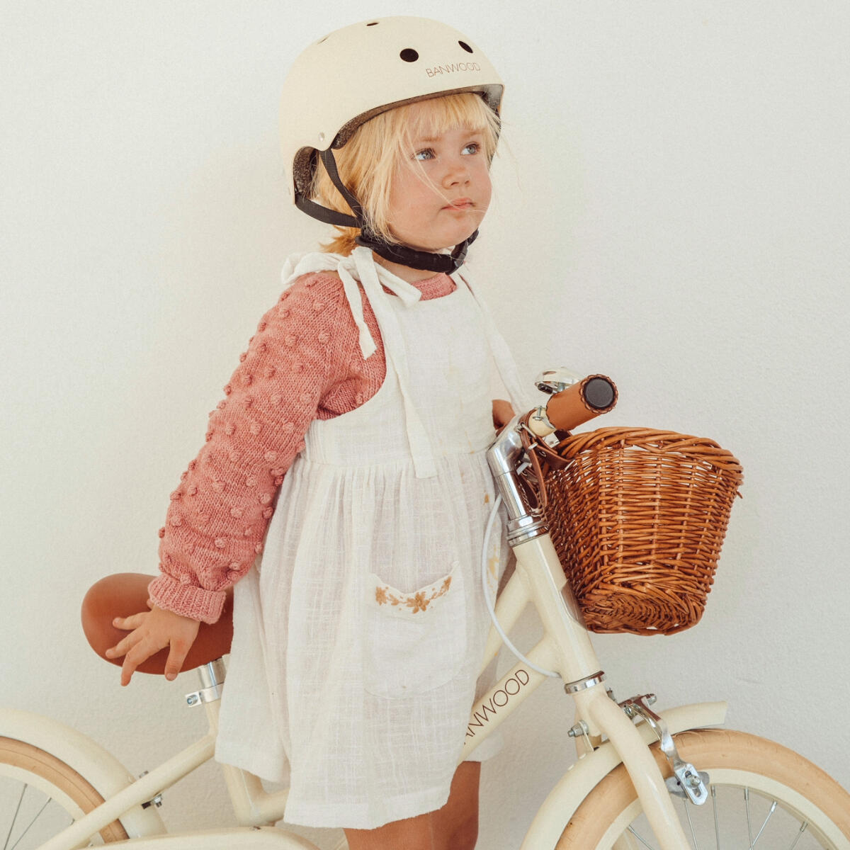 HELM CRÈME ABS FIETSACCESSOIRES 3-7 JAAR BESCHERMING 3/3