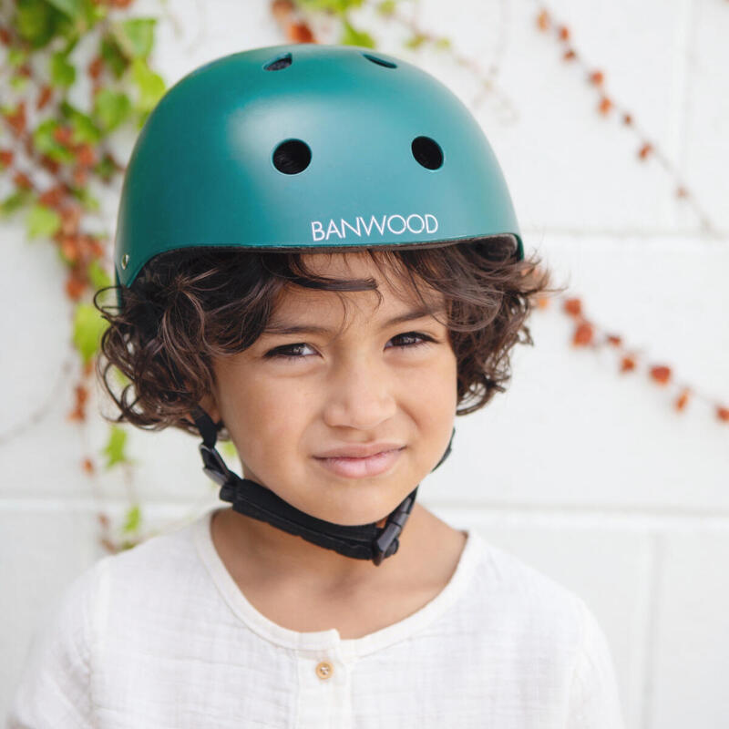 Casque Vert Foncé Abs Casque Enfant 3-7 Ans Protection