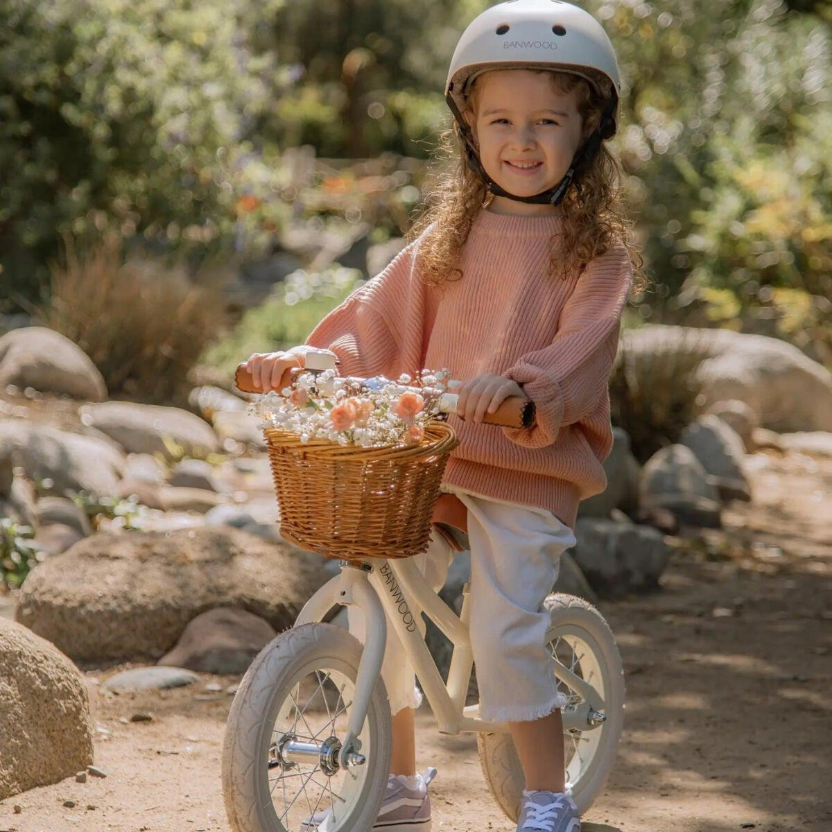 LAUFRAD CREME STAHL RADFAHREN KINDER 3-5 JAHRE ENTWICKLUNG GLEICHGEWICHT 4/5