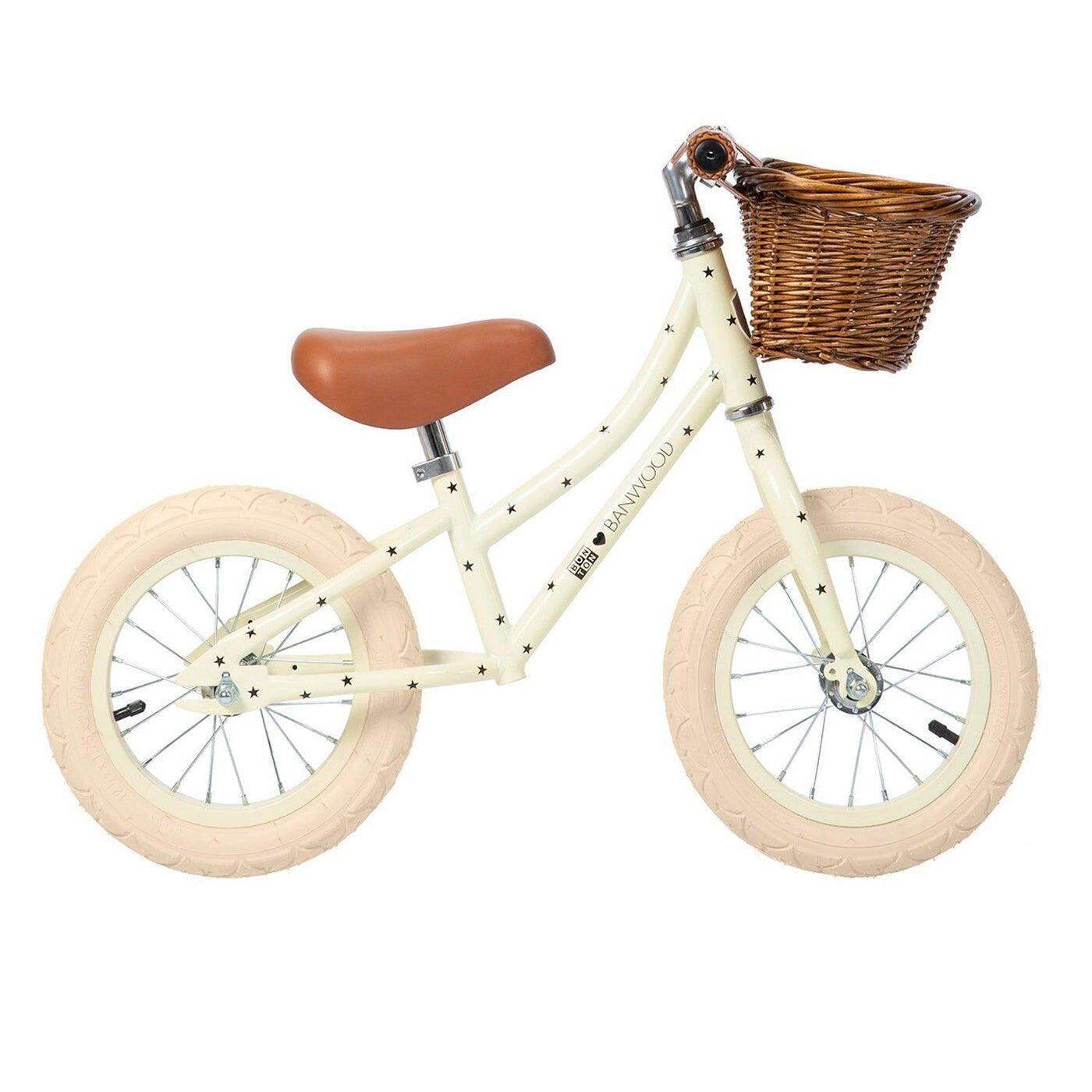 BANWOOD BICI SENZA PEDALI CREMA ACCIAIO BAMBINI 3-5 ANNI EQUILIBRIO SVILUPPO