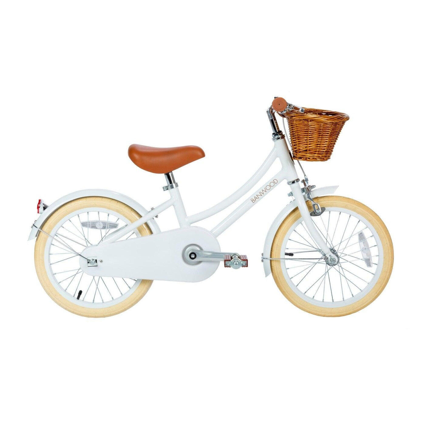 BANWOOD BICICLETA CLASSICA BIANCO ACCIAIO BAMBINI 4-7 ANNI CICLISMO ESERCIZIO