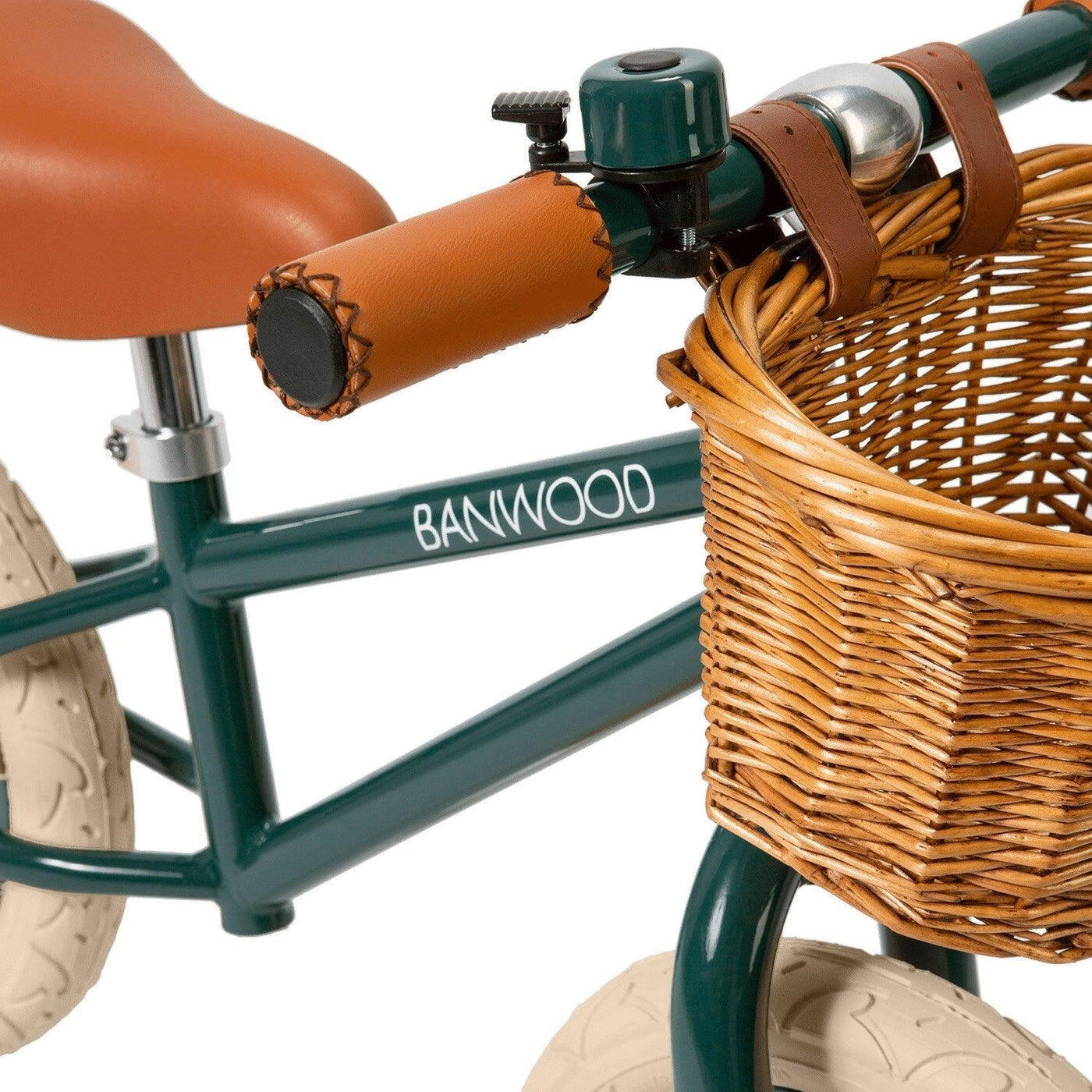 BICI SIN PEDALES VERDE OSCURO ACERO NIÑOS 3-5 AÑOS DESARROLLAR EQUILIBRIO 3/5
