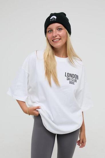 London Ski Club Oversize-T-Shirt - Weiß