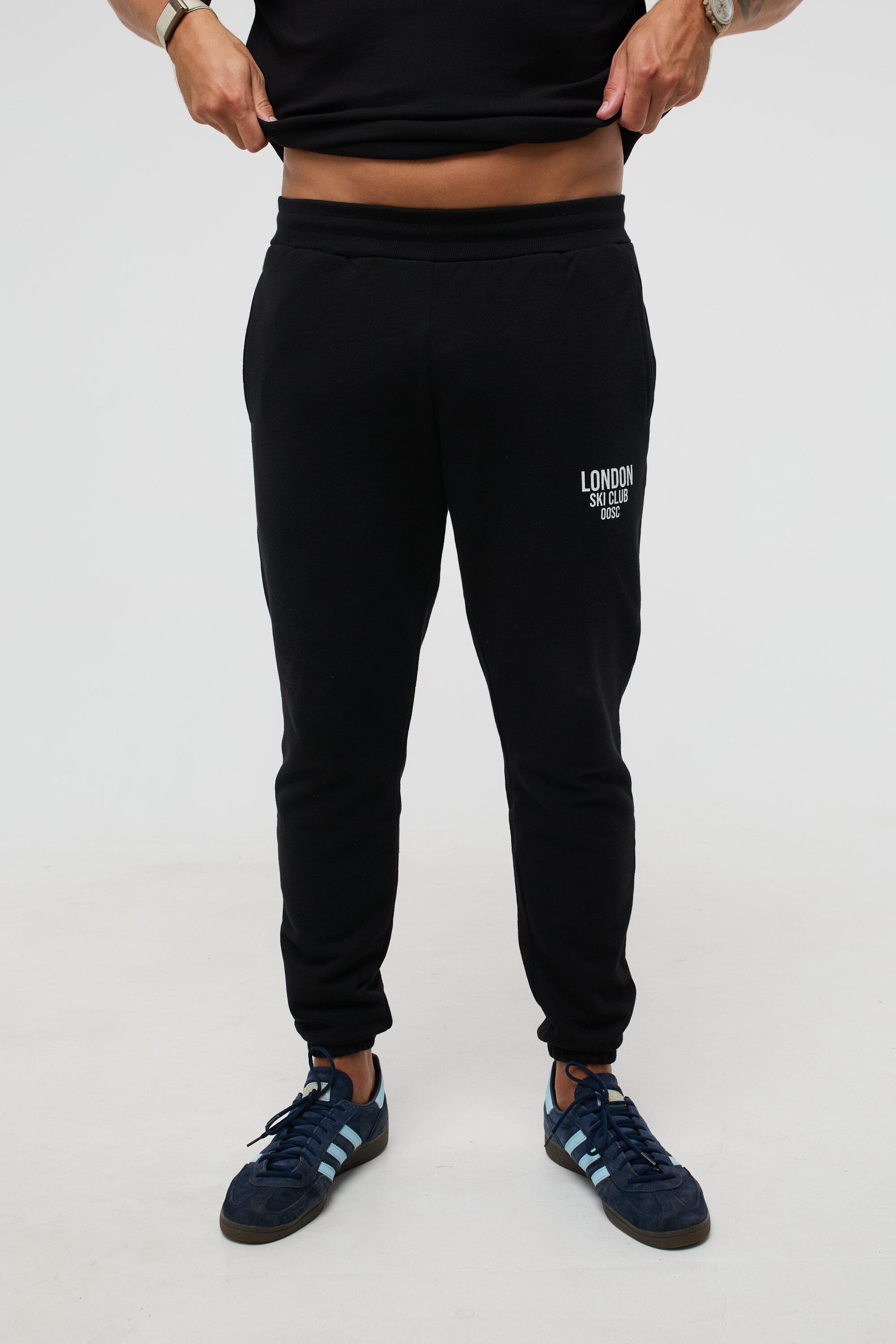 OOSC London Ski Club Sweatpants - Black