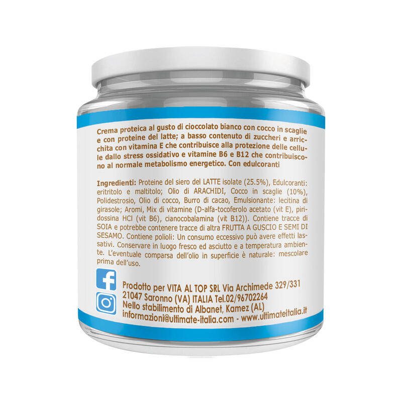 Alimento - PROTEIN CREAM CIOCCOLATO BIANCO E COCCO - 250g 2/7
