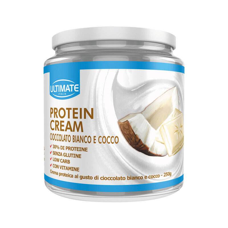ULTIMATE ITALIA Alimento - PROTEIN CREAM CIOCCOLATO BIANCO E COCCO - 250g
