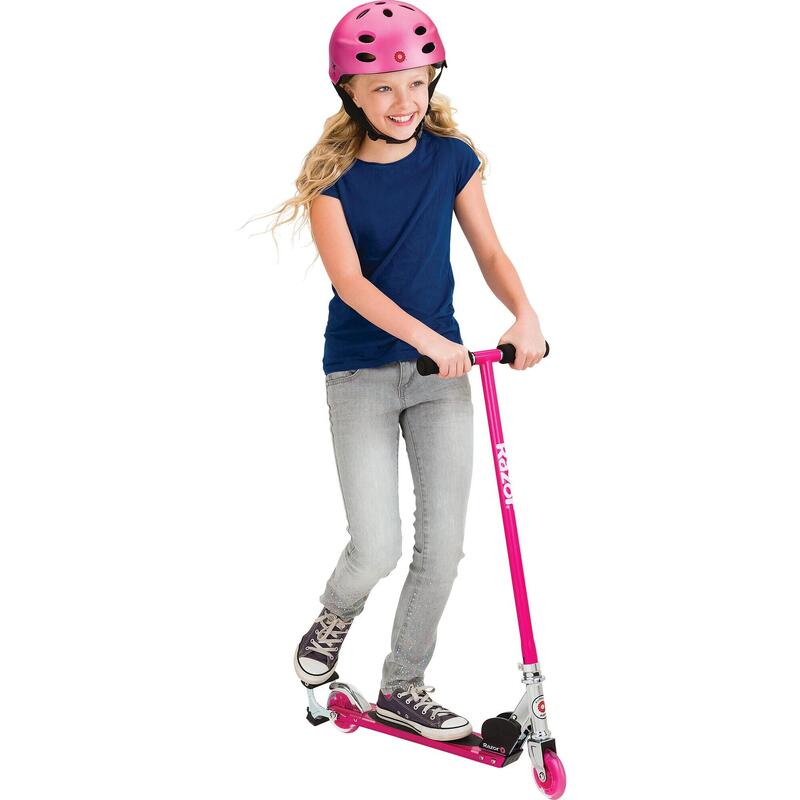 Trotineta pliabila cu scantei copii 8+ ani Razor S Spark Sport Roz