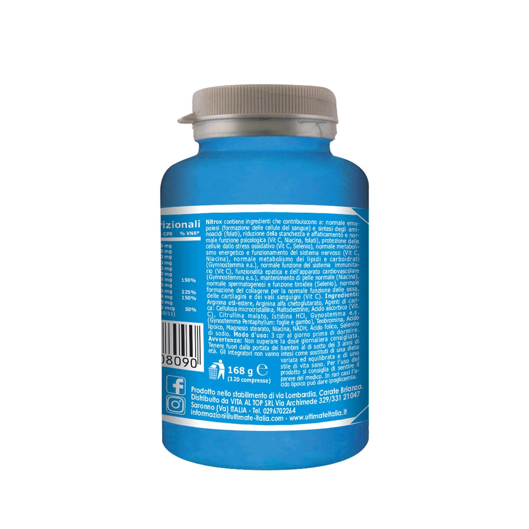 Integratore alimentare - NITR-OX - 120 cpr 2/6
