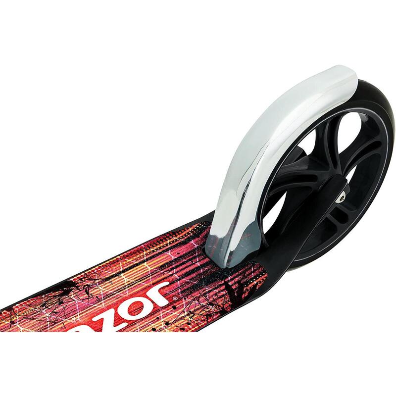 Trotineta pliabila roti mari adulti si copii 8+ ani Razor A5 Lux Negru