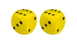 Lot de 2 dés géants en mousse