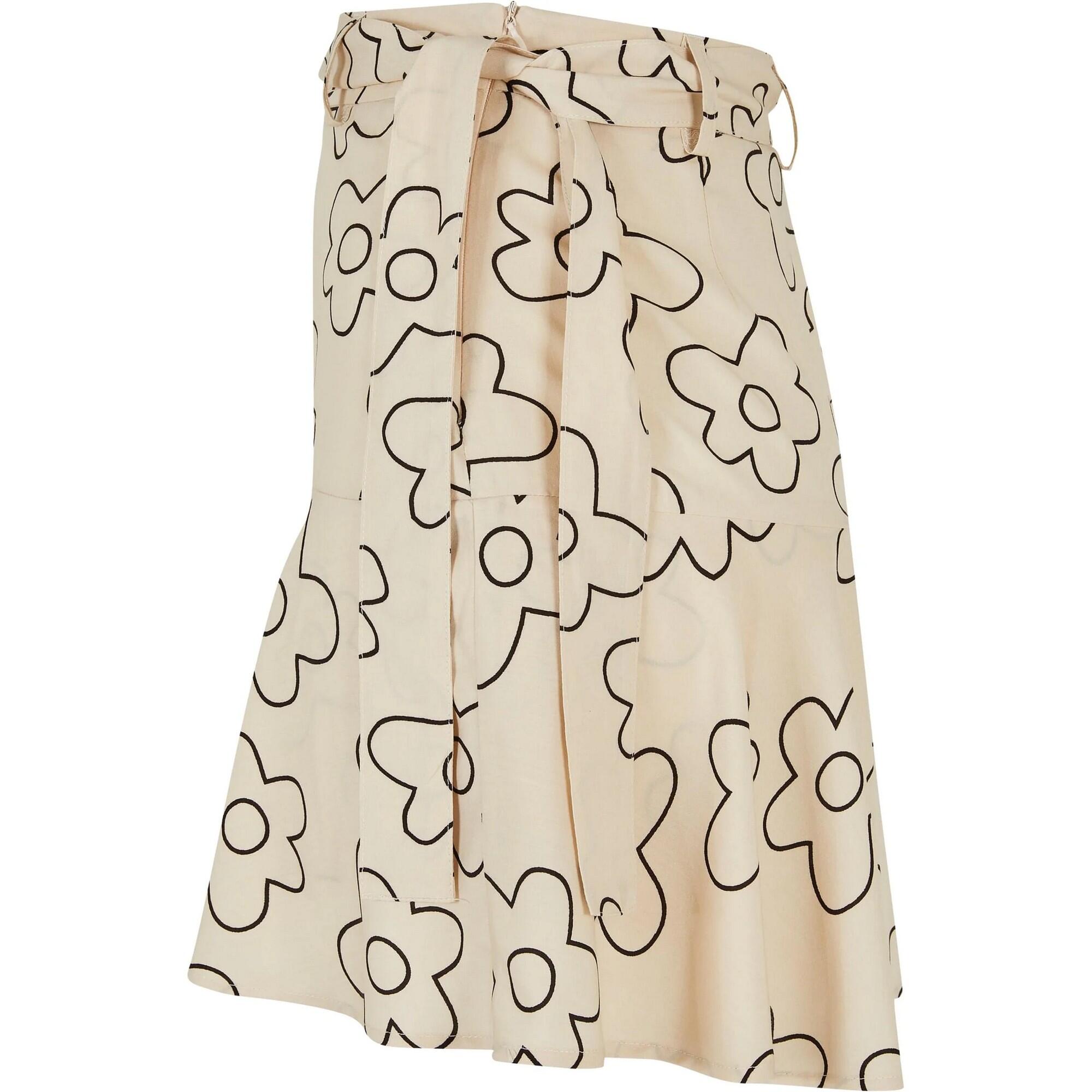 Gonna Fiore Mini Donna Urban Classics Morbido Erba Marina 3/4