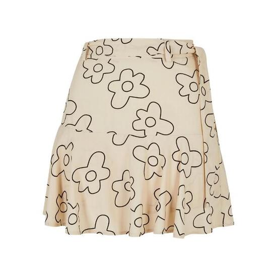 Gonna Fiore Mini Donna Urban Classics Morbido Erba Marina