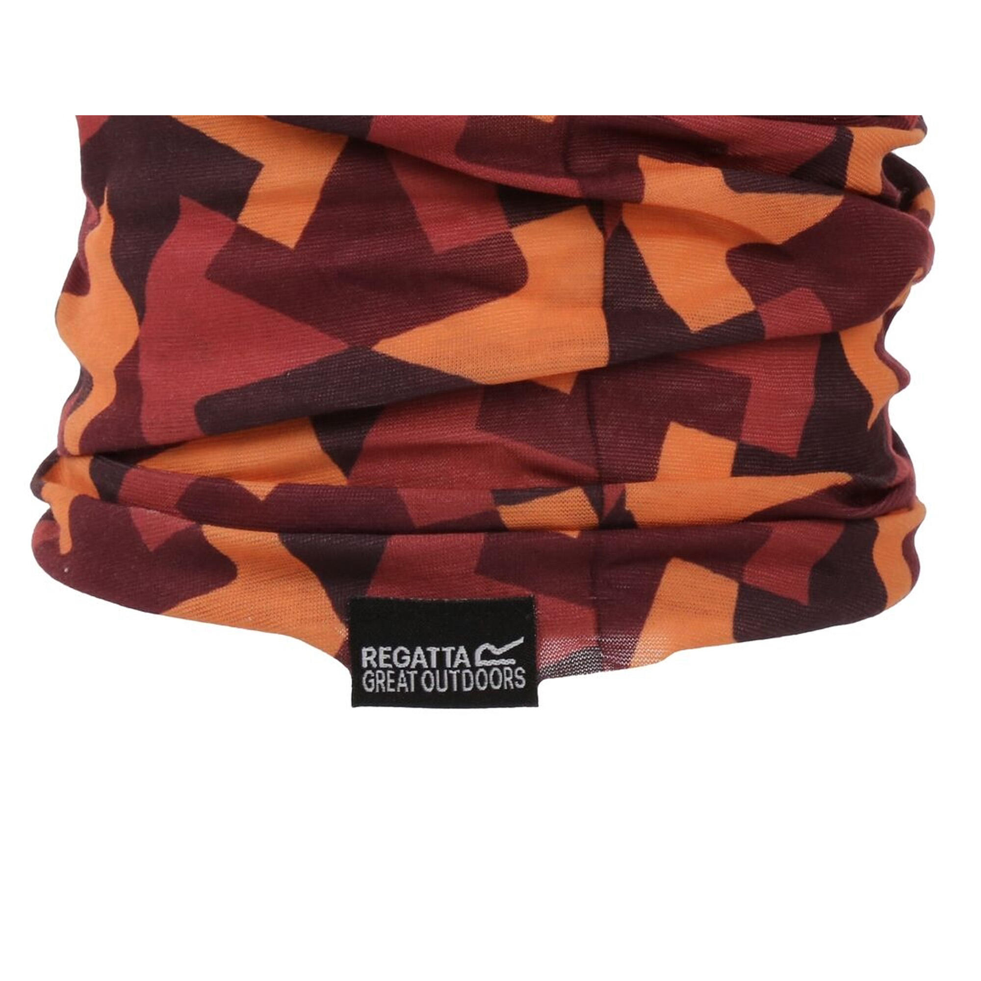 Multifunctionele halswarmer met opdruk voor kinderen/Kids (Mineraal Rood) 2/4