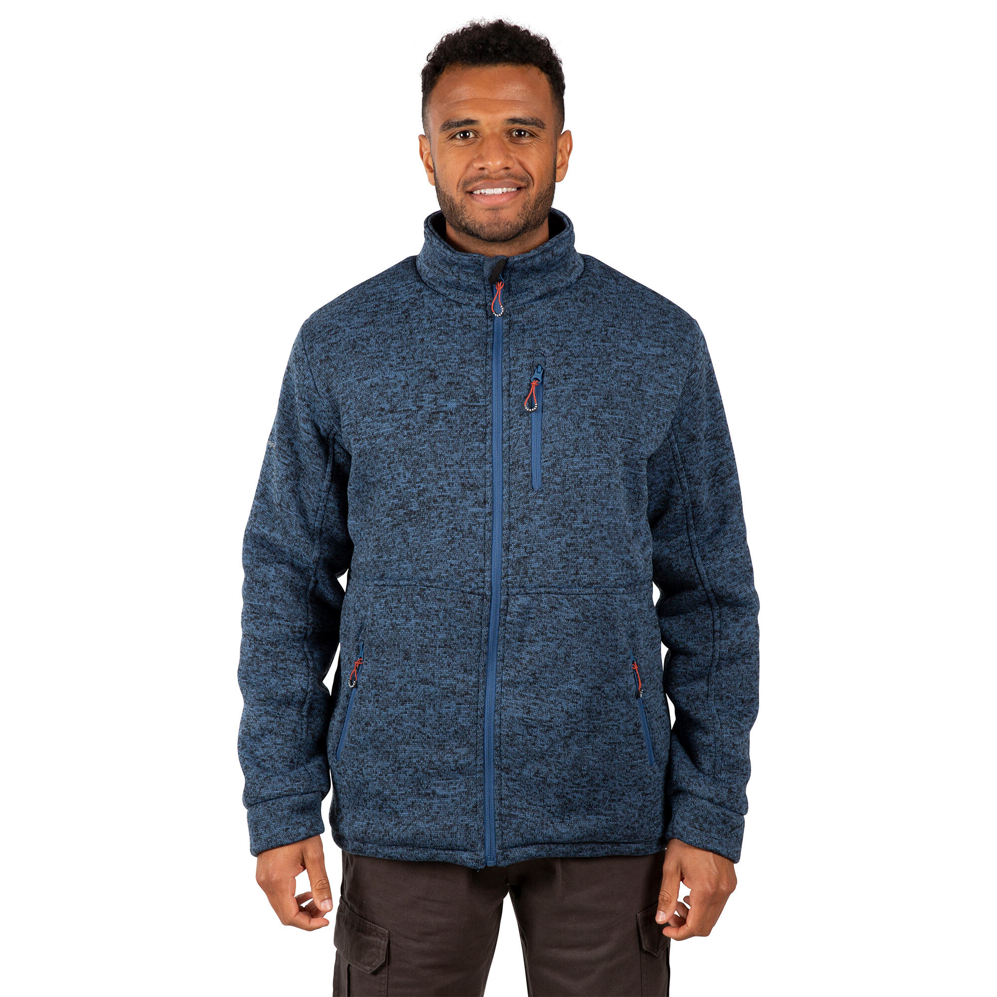 "Ampney" Fleecejacke für Herren Rauchblau 4/5