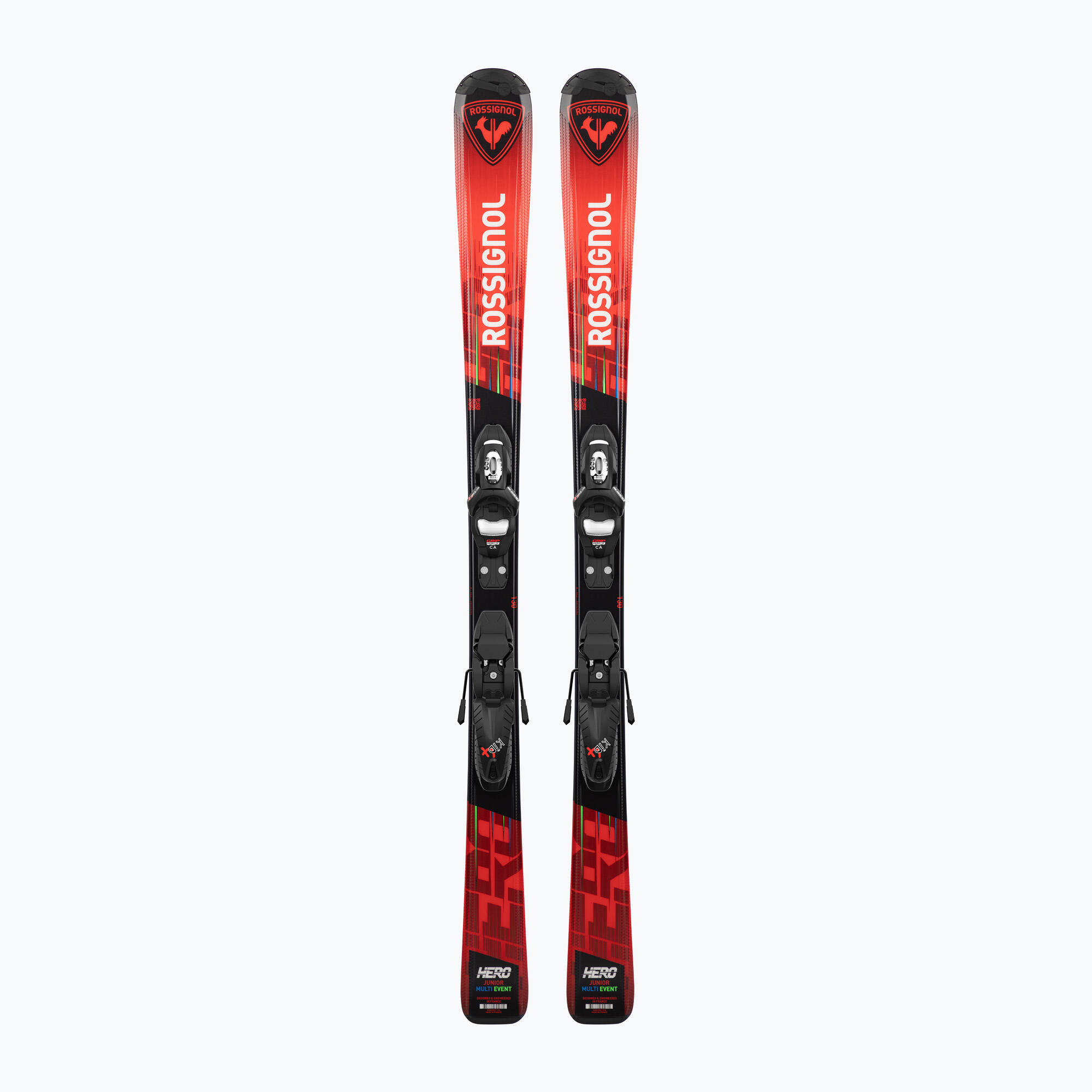 Skis alpins enfant Rossignol Hero Jr 100-140 + fixations Kid 4 GW 2/2