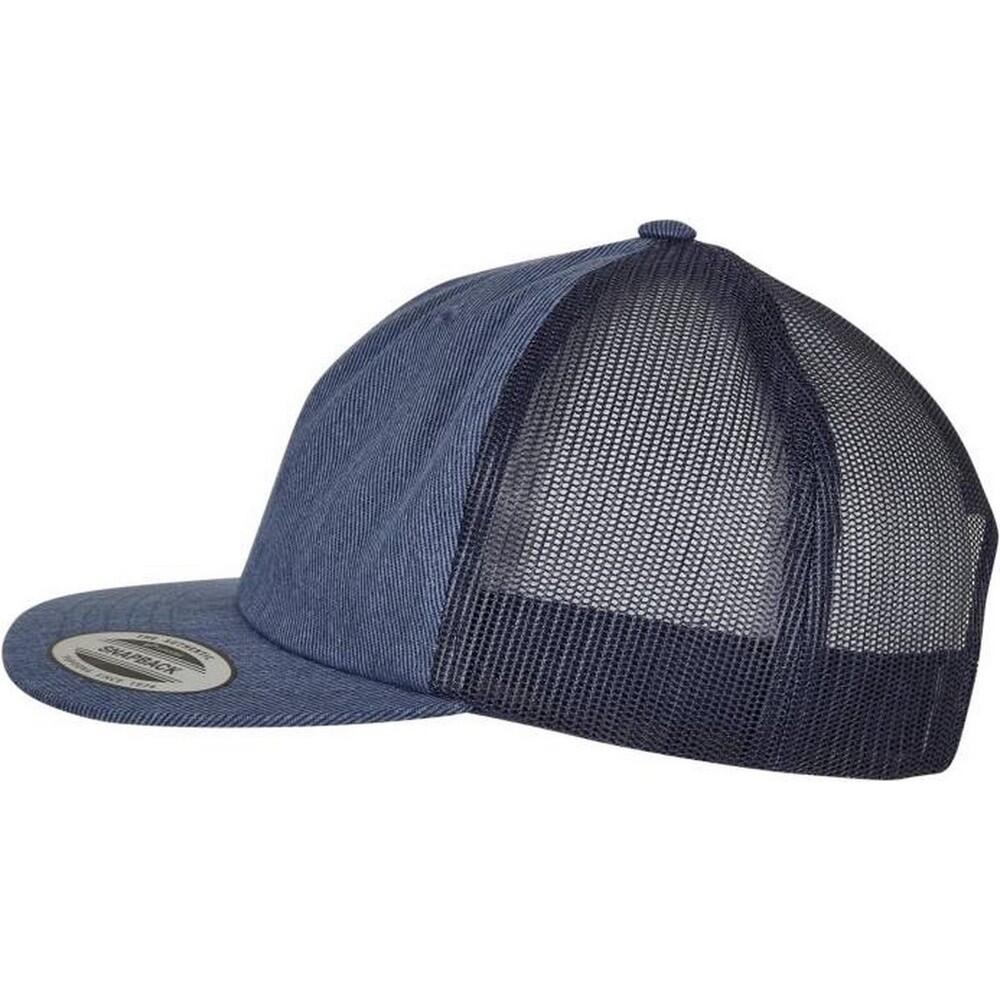 Cappellino Da Camionista Flexfit Blu Grezzo 3/5