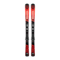 Skis alpins enfant Rossignol Hero Jr 100-140 + fixations Kid 4 GW