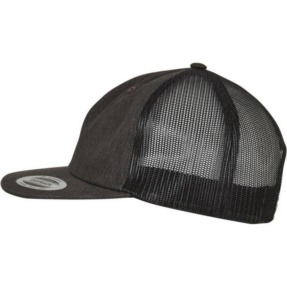 Cappellino Da Camionista Flexfit Nero Grezzo 3/5