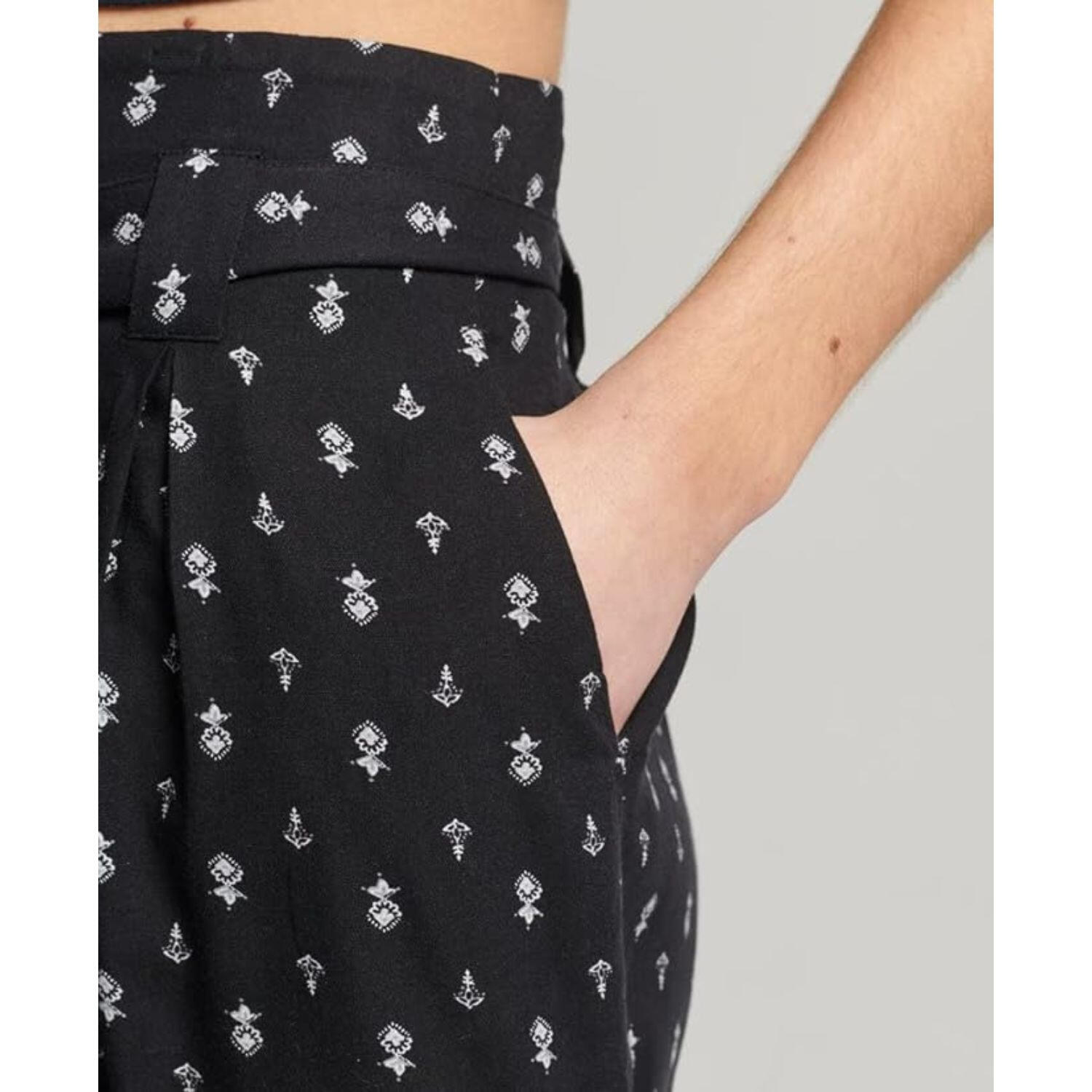 Short de randonnée Superdry Vintage Paperbag imprimé pour femmes 3/4