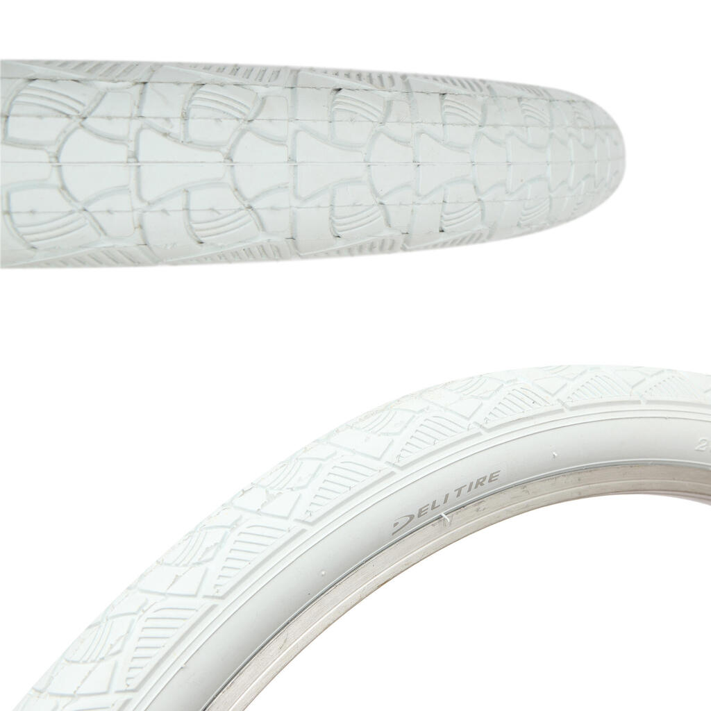 DELI TIRE SA‑238 26x2.125 White Cruiser Tyre