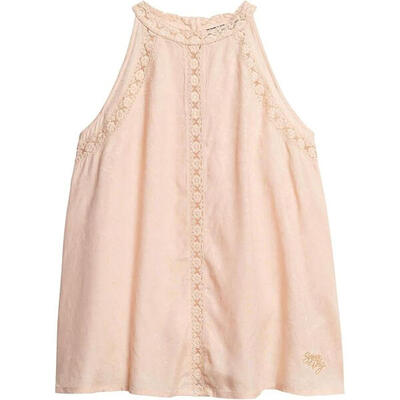 Camiseta de senderismo para mujer SuperDry Lace Sleeveless High Nech Top