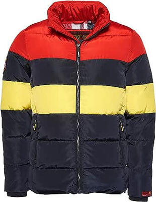 Superdry Colour Stripe Sport-Pufferjacke für Herren