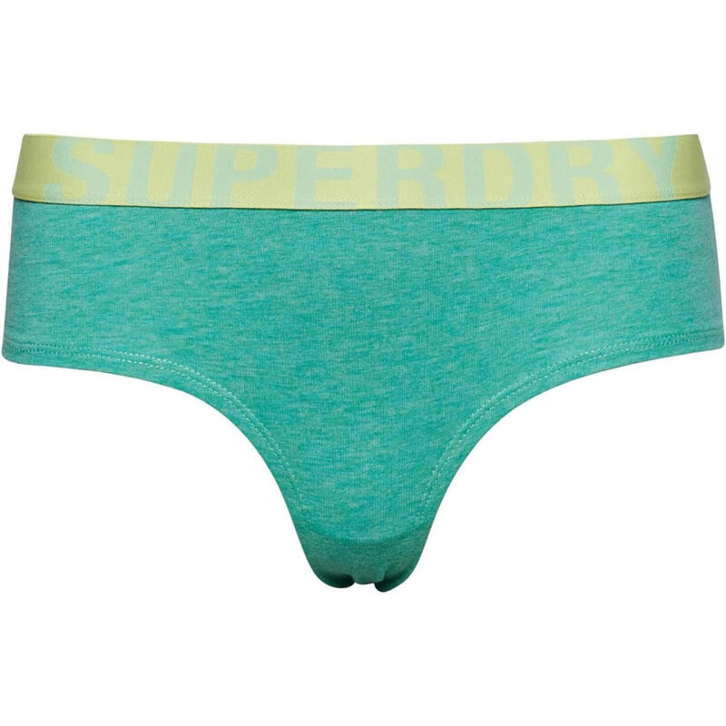 Superdry Mutandine Hipster Donna In Morbido Cotone, Con Large Logo In Vita, Colore: Bianco (Confezione Da 3?) - 4