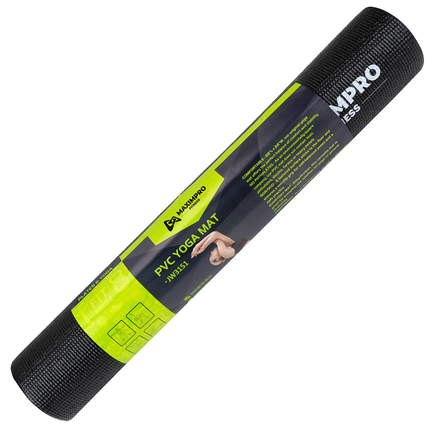 Esterilla Yoga Maximpro Fitness Akla 173x61 4mm grosor 3/3