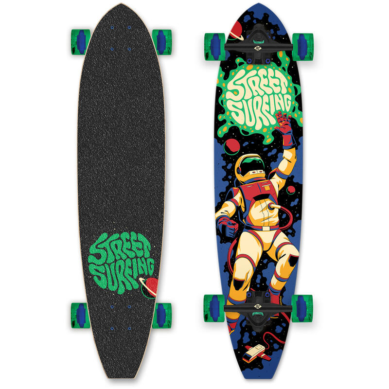 Longboard Street Surfing Cut Kicktail 36" Astronaut