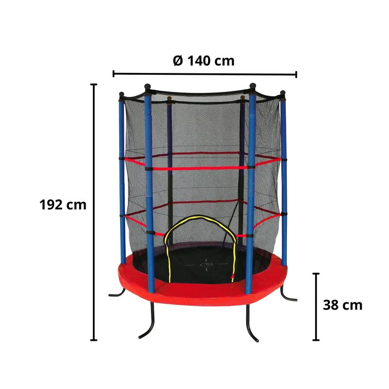 Trambulina Garlando Combi XS, 140 cm, Rosu, 140