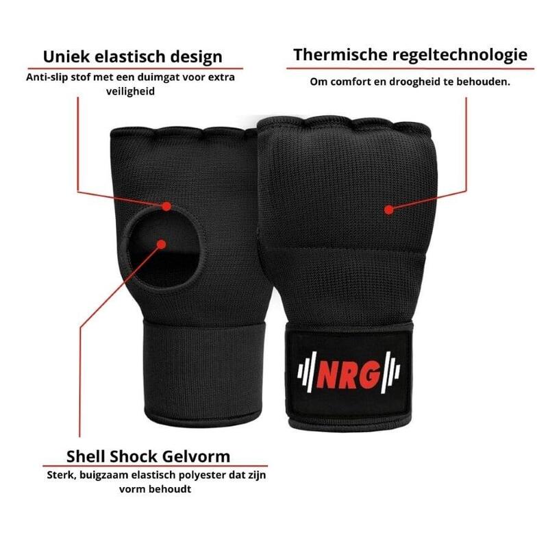 Gel Binnenhandschoenen met Bandage - Maat: XL