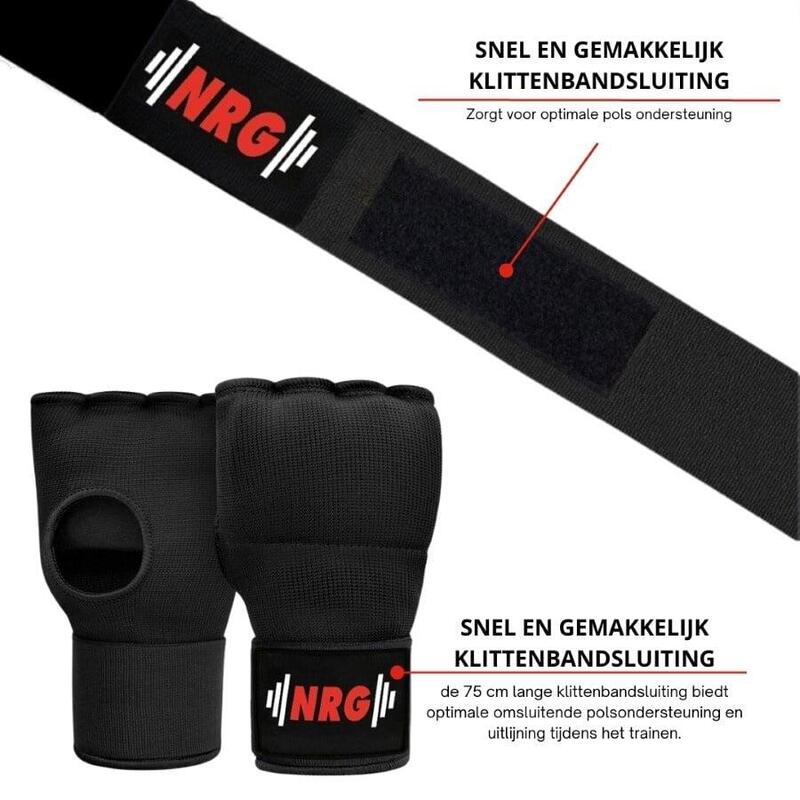 Gel Binnenhandschoenen met Bandage - Maat: XL