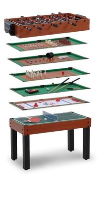 Multi 12 (12 games in 1) - multitafel met telescopische stangen