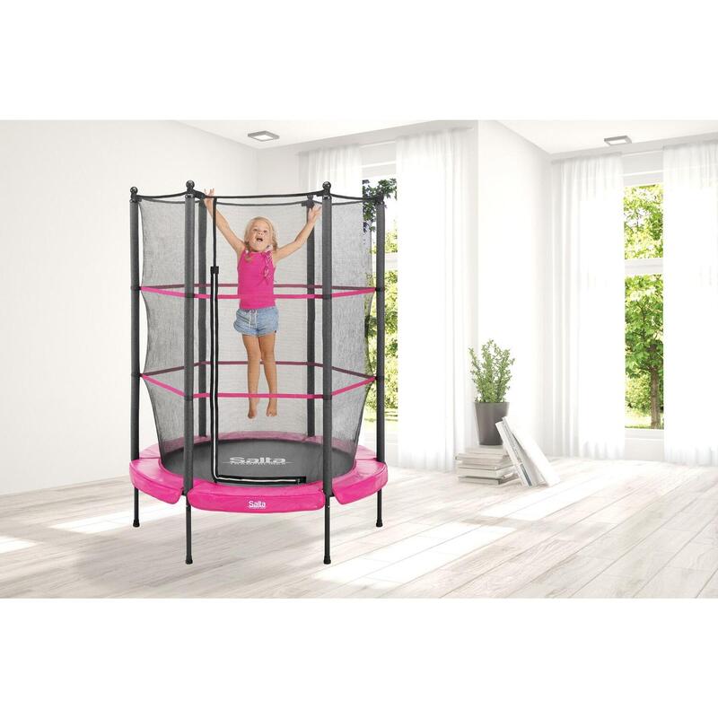 Trampoline Junior - 140 cm - Rond Rose