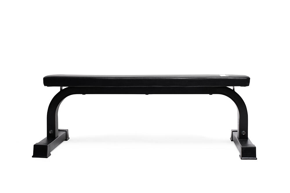 Panca Fitness Piatta VirtuFit In Acciaio 5x5 Cm, Imbottitura 5 Cm, Portata 250 Kg, Antiscivolo, Per Allenamento Con Bilancieri E Manubri